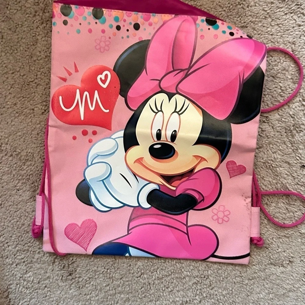 Disney Minnie Mouse Pink Drawstring Bag